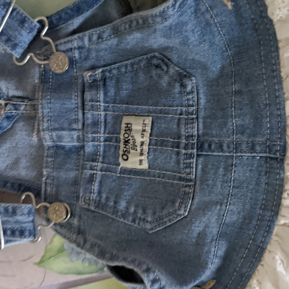 🌷18 months, OshKosh B'Gosh Jean and cotton skirt overall dress - Picture 3 of 8